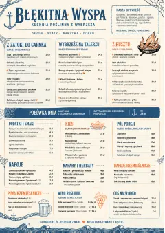 Coastal Regional menu template preview