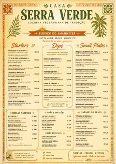 Heritage Tradition menu template preview