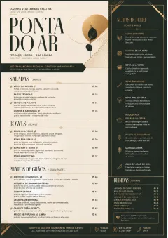 Modern Fusion menu template preview