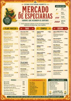Spice Market Bold menu template preview