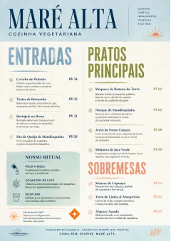 Chef Carte Brève menu template preview