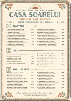 Heritage Tradition menu template preview
