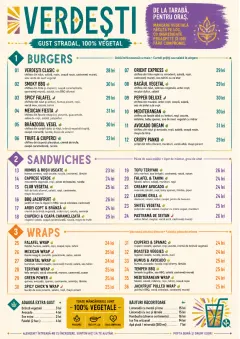 Street Stall Energy menu template preview