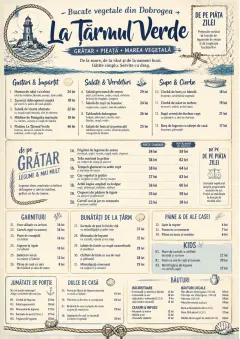 Coastal Regional menu template preview