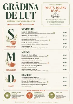 Chef Carte Brève menu template preview