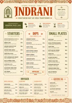 Heritage Tradition menu template preview