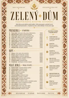 Heritage Tradition menu template preview
