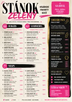 Street Stall Energy menu template preview