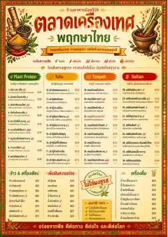 Spice Market Bold menu template preview
