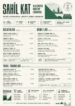 Modern Fusion menu template preview