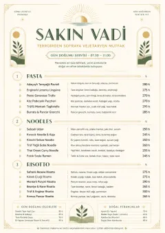 Fine Regional menu template preview