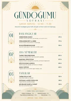 Chef Carte Brève menu template preview