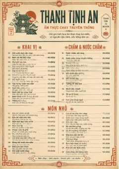 Heritage Tradition menu template preview
