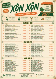 Street Stall Energy menu template preview