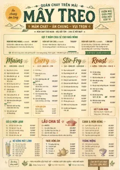 Family Style Feast menu template preview