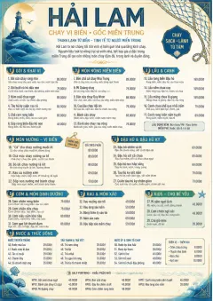 Coastal Regional menu template preview