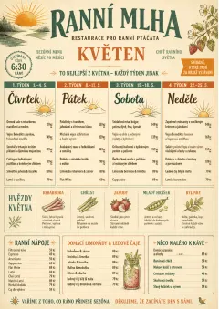 Monthly Seasonal menu template preview