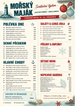 Holiday Festive menu template preview