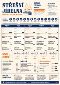 School Canteen menu template preview