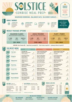 Meal Prep Box menu template preview