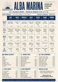 Weekly Grid menu template preview