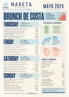Monthly Seasonal menu template preview