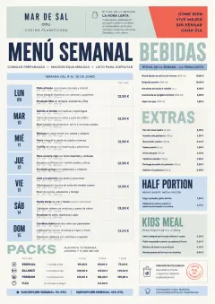 Meal Prep Box menu template preview