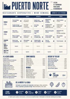 Corporate Canteen menu template preview