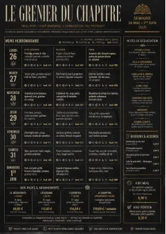 Meal Prep Box menu template preview