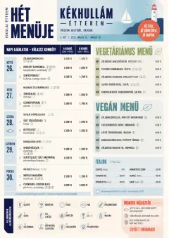 School Canteen menu template preview