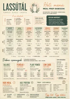 Meal Prep Box menu template preview