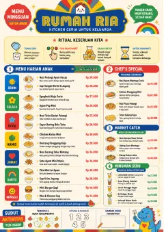 Kids Playful menu template preview