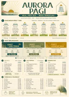 Meal Prep Box menu template preview