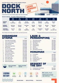 Corporate Canteen menu template preview