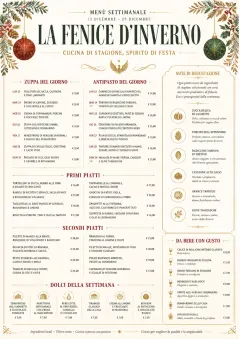 Holiday Festive menu template preview