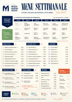 Corporate Canteen menu template preview