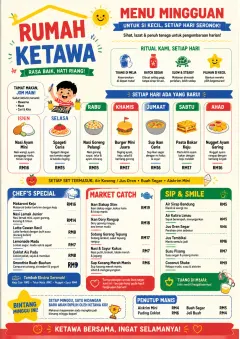 Kids Playful menu template preview