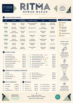 Corporate Canteen menu template preview