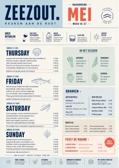 Monthly Seasonal menu template preview