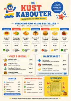 Kids Playful menu template preview