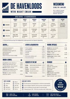 Corporate Canteen menu template preview