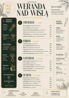 Monthly Seasonal menu template preview