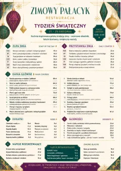 Holiday Festive menu template preview