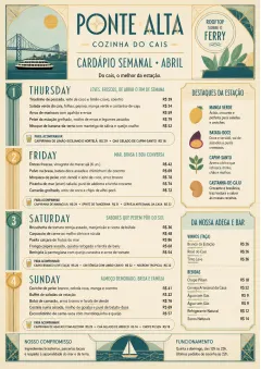 Monthly Seasonal menu template preview