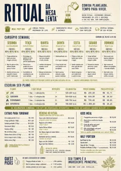 Meal Prep Box menu template preview
