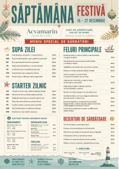 Holiday Festive menu template preview