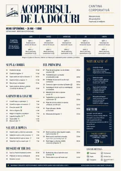 Corporate Canteen menu template preview