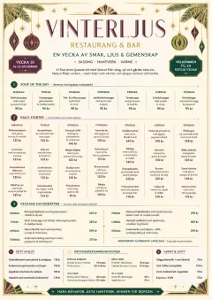 Holiday Festive menu template preview