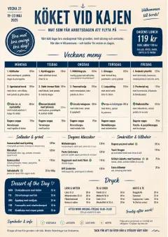 Corporate Canteen menu template preview