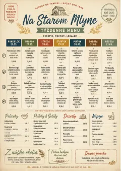 Weekly Grid menu template preview